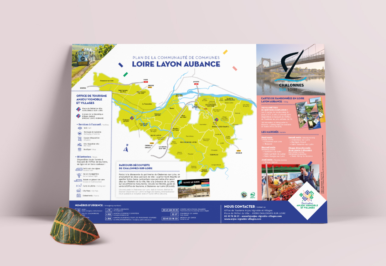 Plan de la communauté de communes Loire Layon Aubance